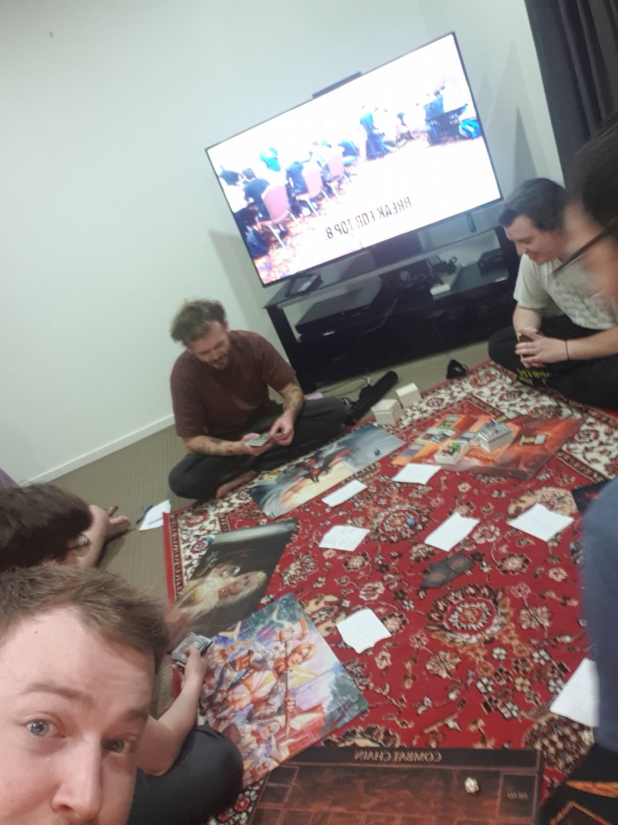Playing custom 7 man upf with the lads after a long nats weekend. 

We have discovered that someone in our group who normally doesn't play multiplayer formats really likes politicking.

Exactly as James White intended the game to be played.