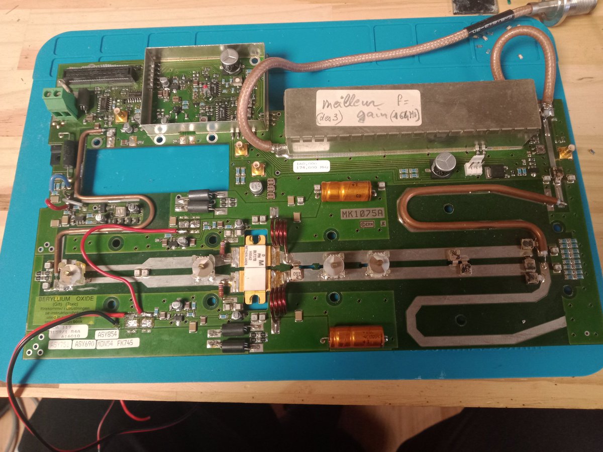 Mod for 144Mhz. PA ERICSSON. Work in progress. #vhf #contest