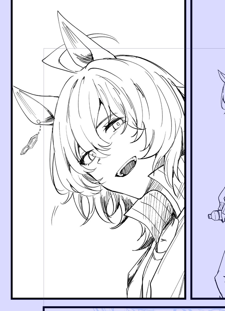 しんちょく
前より良いお顔描けるようになった気がする! 
