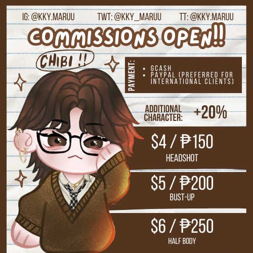 kky_maruu's tweet photo. I'm open for Art Commissions ⊹₊⋆
💌Interested? Visit my website for more info
You can also DM me here on twt or on ig ^^

#openforcommission #artcommission #artmoots #digitalart #smallartist #artillustration #drawing https://t.co/pe8uUkhhWs