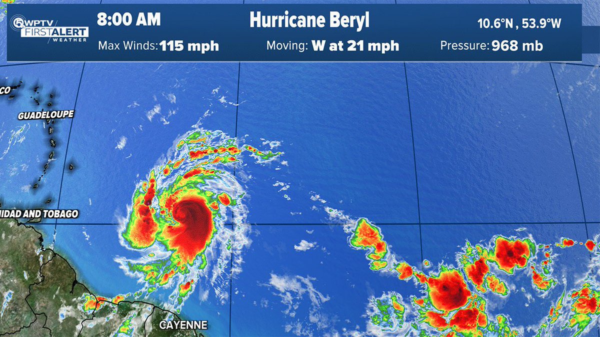 tenilleclarke1's tweet photo. This is a thread that will provide details re: #HurricaneBeryl and information that is being shared by various Caribbean nations, state organizations and news outlets, as the region prepares for her intense arrival. 🧵 https://t.co/iYD8XD3i87