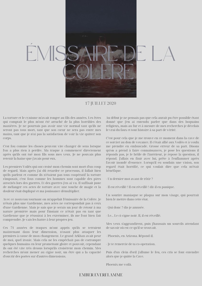 <a href="/ofsirvn/">ᅠᅠᅠ ᅠ ᅠ ᅠᅠ ᅠᅠᅠ ᅠ ᅠ 𝑡𝘩𝑒 𝑠𝑖𝑟𝑒𝑛</a> ᅟ

         ───    ❛❛   𝑬𝒎𝒊𝒔𝒔𝒂𝒊𝒓𝒆 𝒅𝒆 𝒍𝒂 𝒄𝒐𝒍𝒆𝒓𝒆

                        17 Juillet 2020
ᅠᅠᅠᅠᅠ