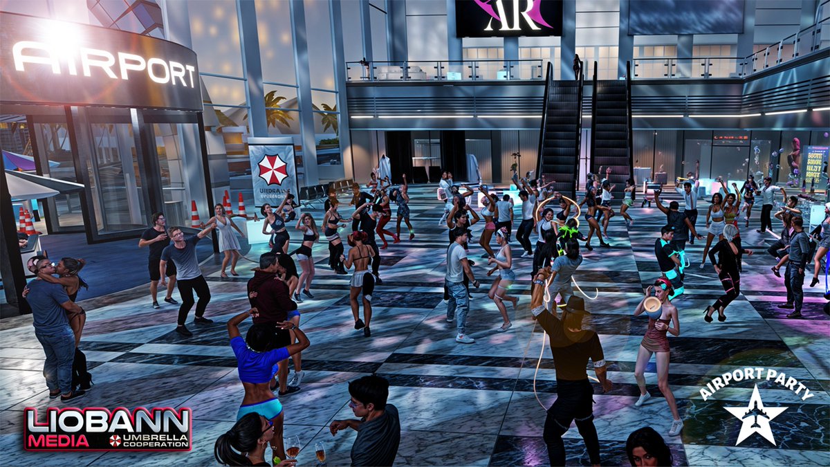 Liobann's tweet photo. #UmbrellaCooperation #VirtualPhotography #AirportClub @Liobann @3dxchat
I wish all PPL a nice Sunday evening! 🤘With a few edited pictures I would like to look back on the past week of events and show you some snapshots!
Part 05 of 05
📷UMBRELLA™ AIRPORT CLUB (5 live DJs) 📷