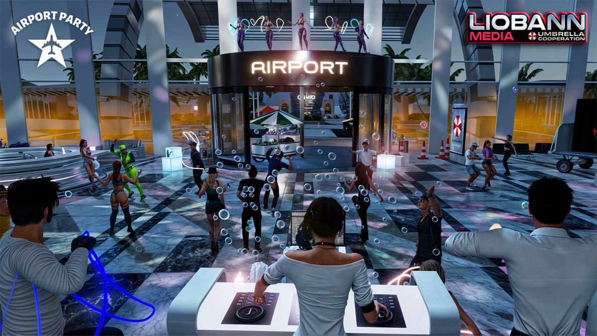 Liobann's tweet photo. #UmbrellaCooperation #VirtualPhotography #AirportClub @Liobann @3dxchat
I wish all PPL a nice Sunday evening! 🤘With a few edited pictures I would like to look back on the past week of events and show you some snapshots!
Part 05 of 05
📷UMBRELLA™ AIRPORT CLUB (5 live DJs) 📷