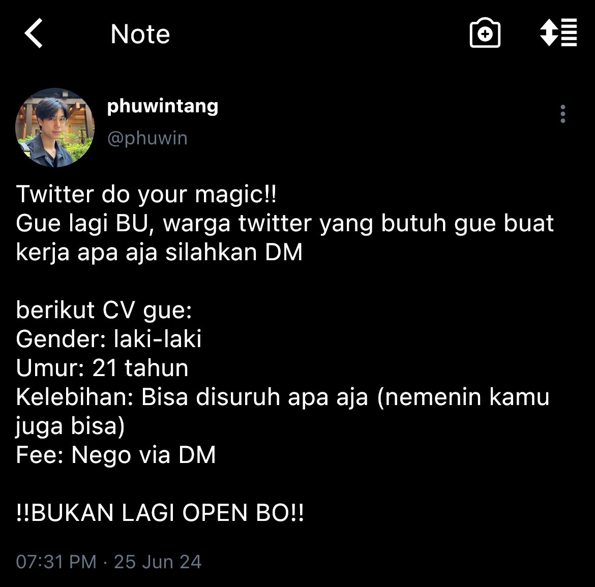 graceblueist's tweet photo. #PondPhuwin short AU

hanya kisah tentang si kaya dan si miskin dengan segala hal di dalamnya.

Kaya x Miskin
by graceblueist https://t.co/Z9I3eio9vb