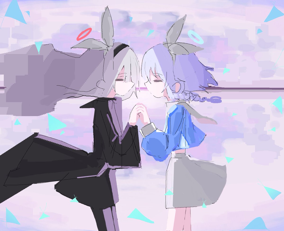 CLIPSTUPID's tweet image. #ブルアカ 
아로나프라나