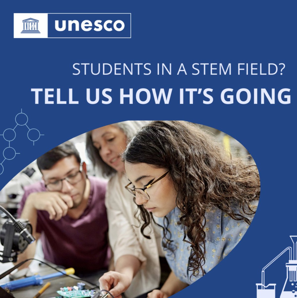 🙌 <a href="/UNESCO/">UNESCO 🏛️ #Education #Sciences #Culture 🇺🇳</a> is conducting a global survey to understand the challenges and opportunities for women and girls in #STEM. Your insights will be key in shaping discussions at the upcoming #G20 Summit. 

For employees: gen2024.genderscan.org

For students: stu2024.genderscan.org
1/