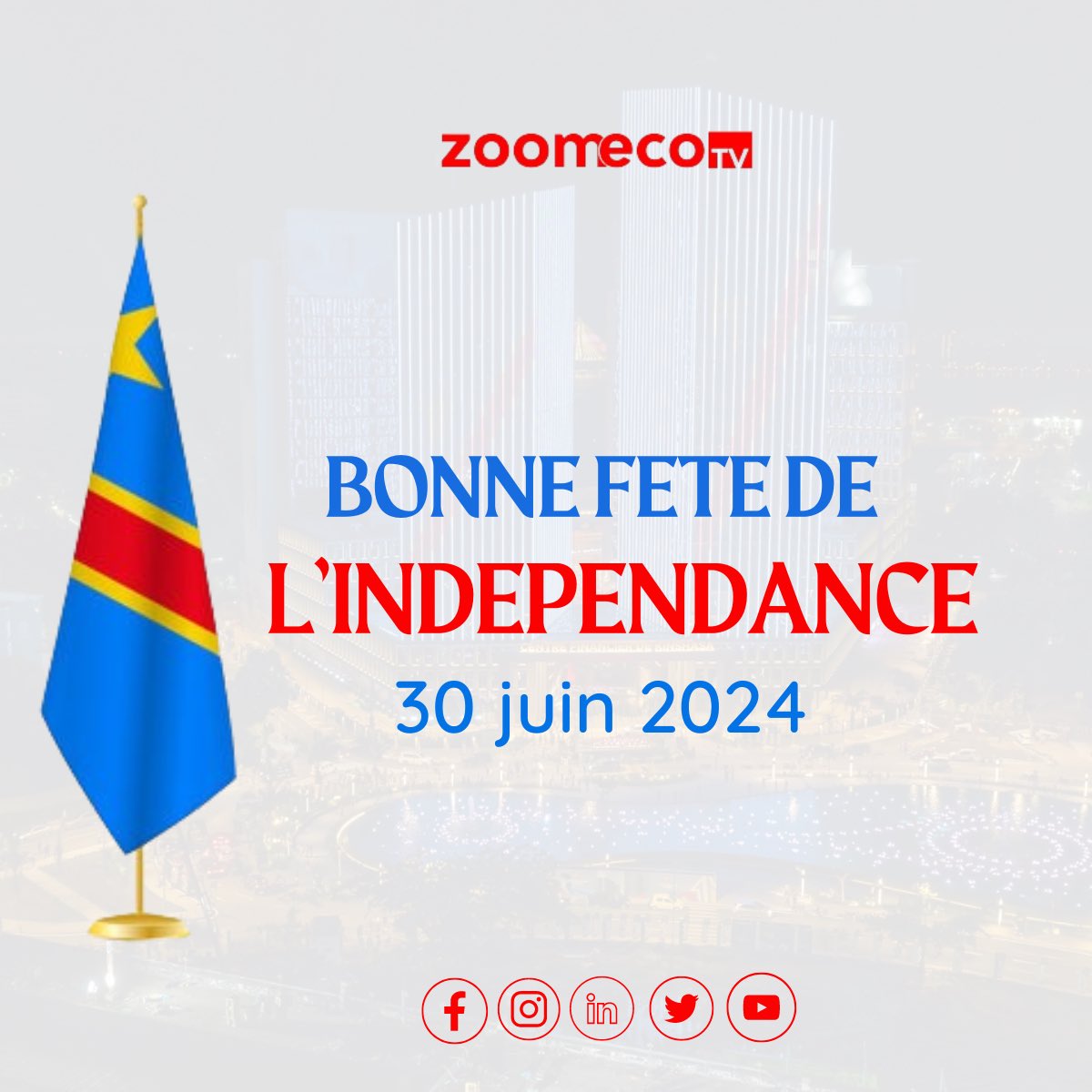 Bonne fête de l’indépendance à tous 

#Lipanda 
#RDC
#IndependenceDay2024