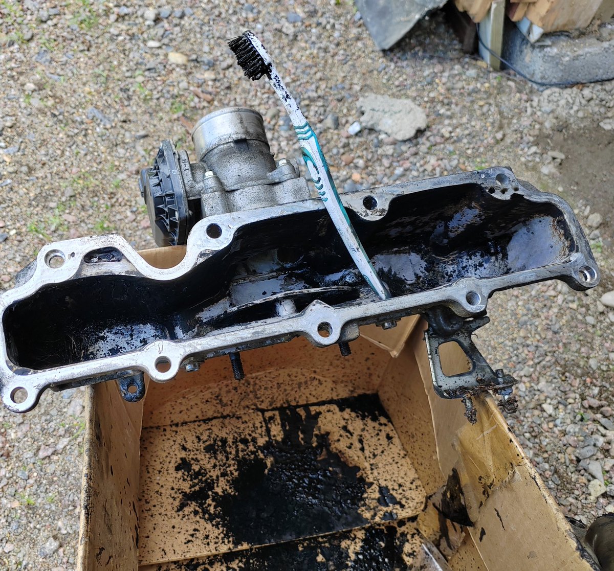 Kohta voi palauttaa vaimolle hammasharjan.