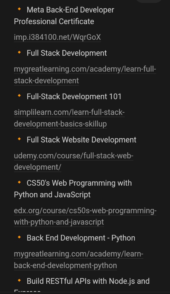 e_opore's tweet image. You have a chance now to Become a Certified Backend Developer For free.

Get free Backend;

•Courses
•Roadmaps
•All Backend Programing languages ebooks 
+ All backend frameworks etc 

To get them;

•Follow me so that I can DM you 
•Like &amp;amp; repost 
•Reply &quot; Backend&quot;