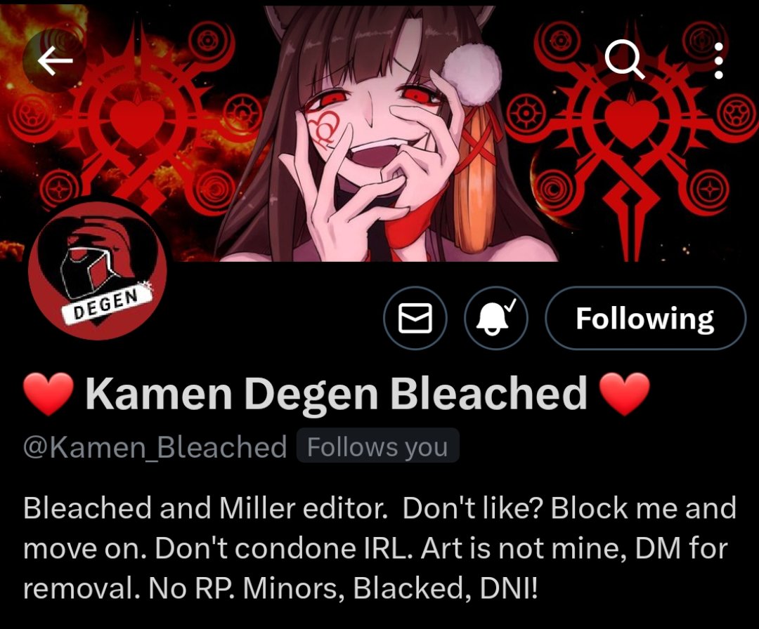 Bleached_Degen's tweet photo. Right as well give this a try. Hey, I'm Degen. This isn't my first bleached account, and some of y'all might recognise me from my older account. Please help me find my friends
#BLEACHED https://t.co/uMceYXMJQK