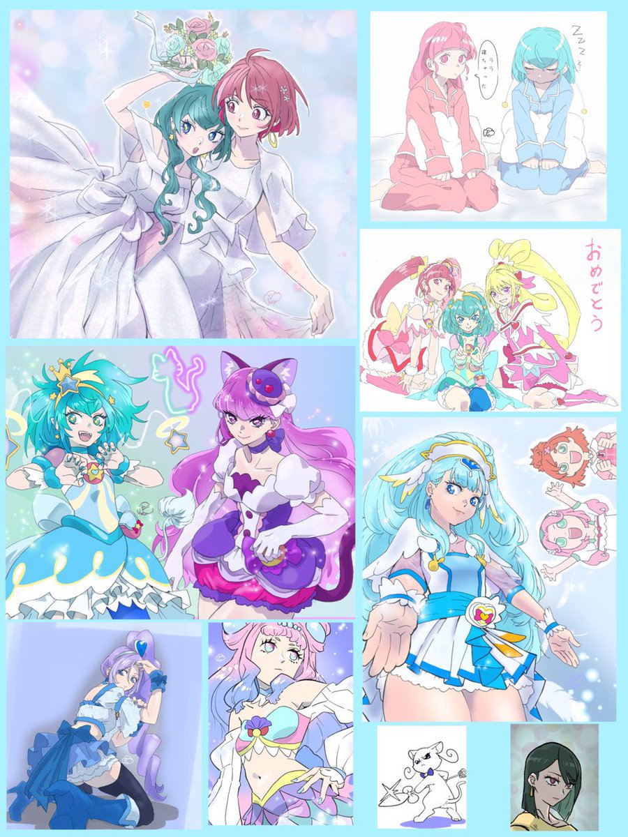 #今月描いた絵を晒そう
わりと描いてた😂
まじめな【わんぷり】絵が少ない。 