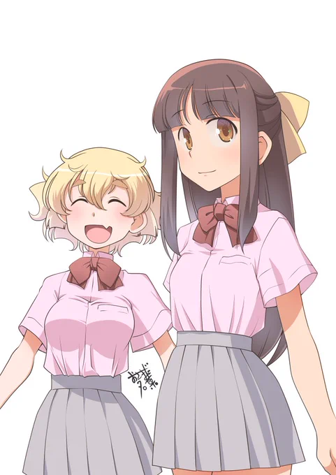 新制服の夏服版です!どうみてもマ〇ドの制服とか言わない!#pixiv  