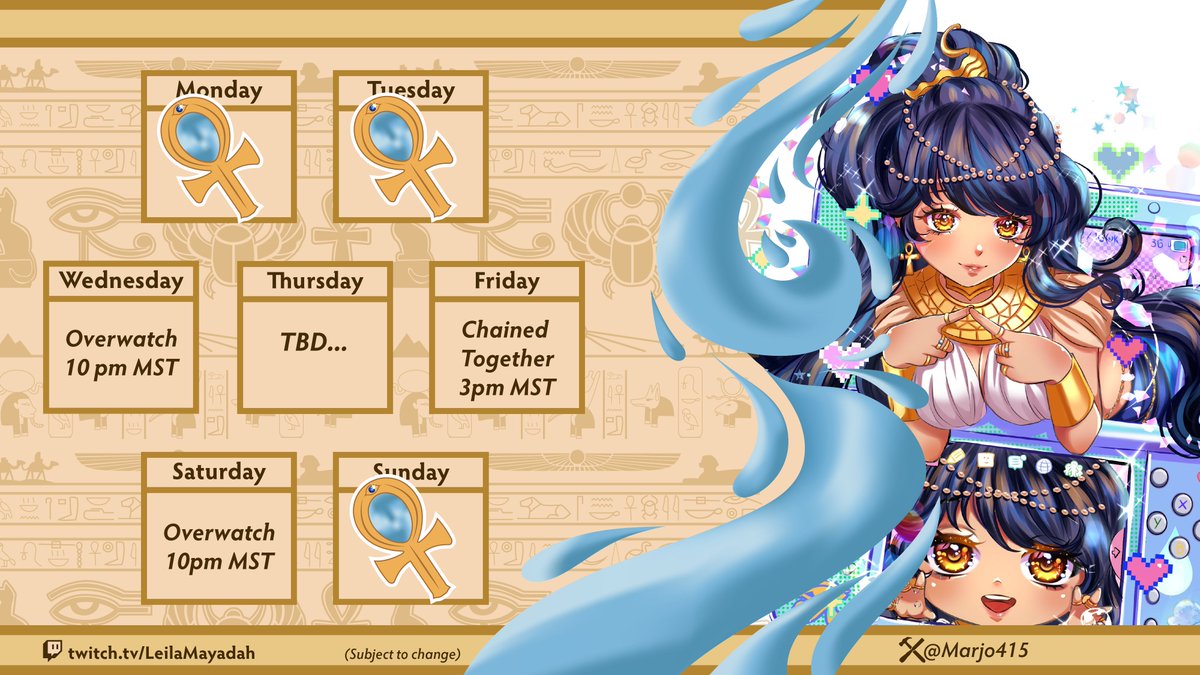 Leila 🌊👑 Egyptian Water Goddess VTUBER tweet media