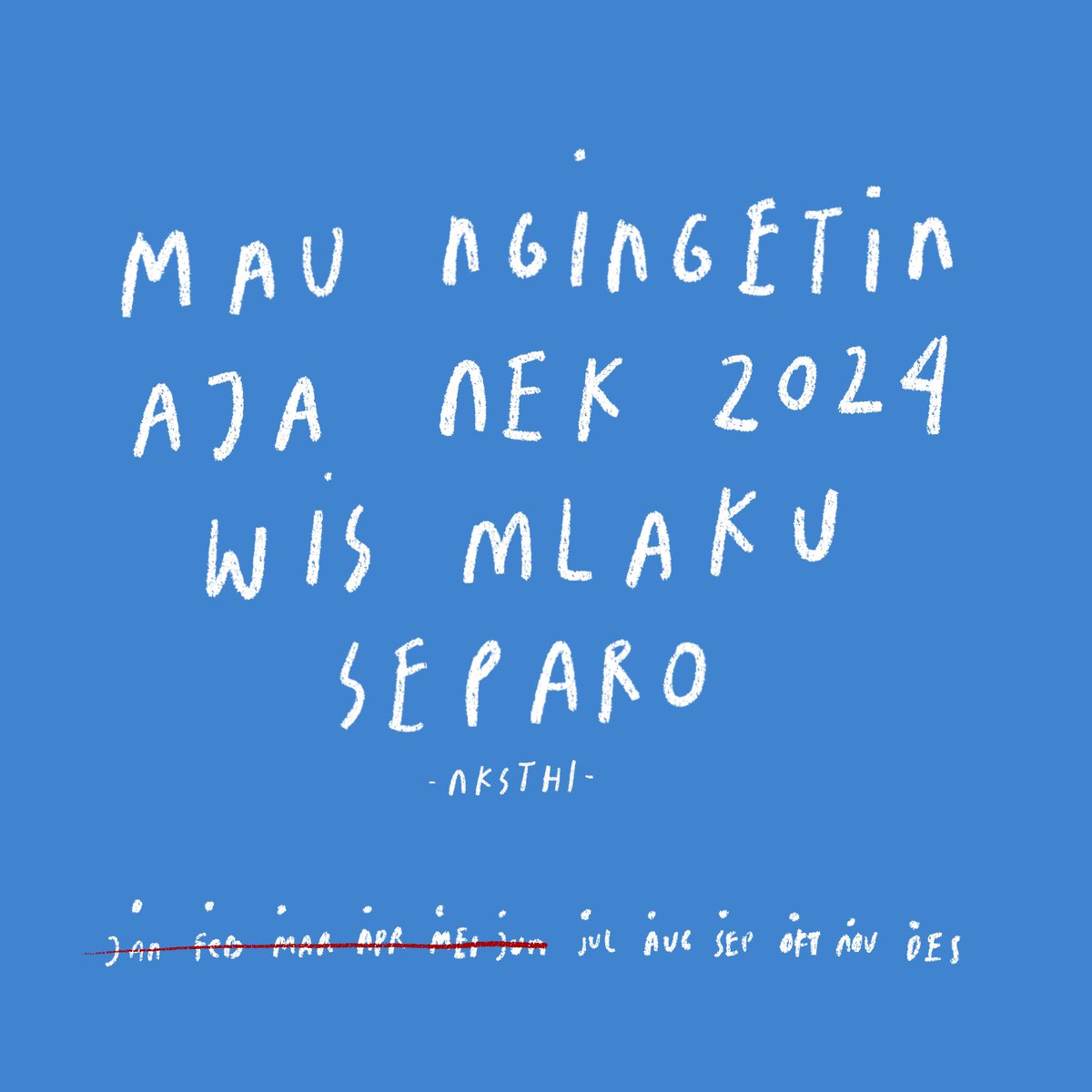 nksthi's tweet photo. Setengah taun nggak ngapa-ngapain 🙂 https://t.co/cubFowFowf