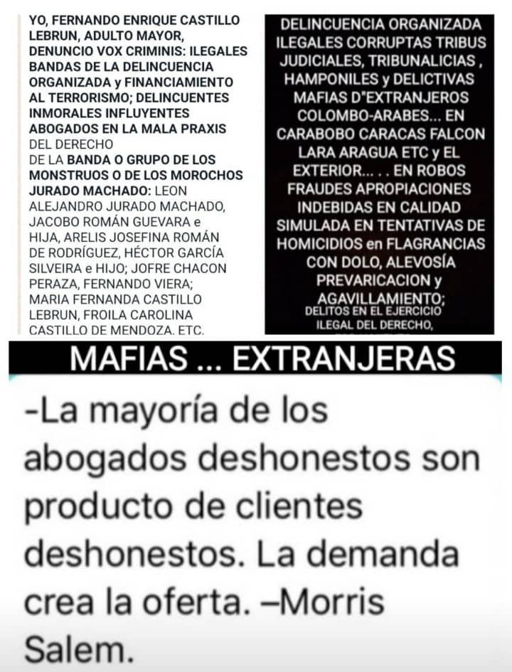 CastilloLebrun's tweet photo. @LebrunCast86699 @TarekWiliamSaab @MinpublicoVEN https://t.co/bCSUY7Ith5