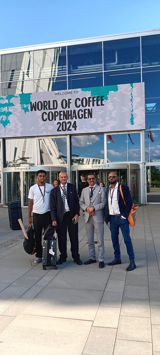 ETEmbassySTO's tweet photo. Yesterday, the final day of World of Coffee COPENHAGEN 2024, the Ethiopian Embassy representative, with the Ethiopian Airlines Area Manager &amp; Diaspora leaders, hosted an 🇪🇹 coffee ceremony and discussed collaborations with industry stakeholders. The event concluded successfully. https://t.co/W0VrTtEEHp