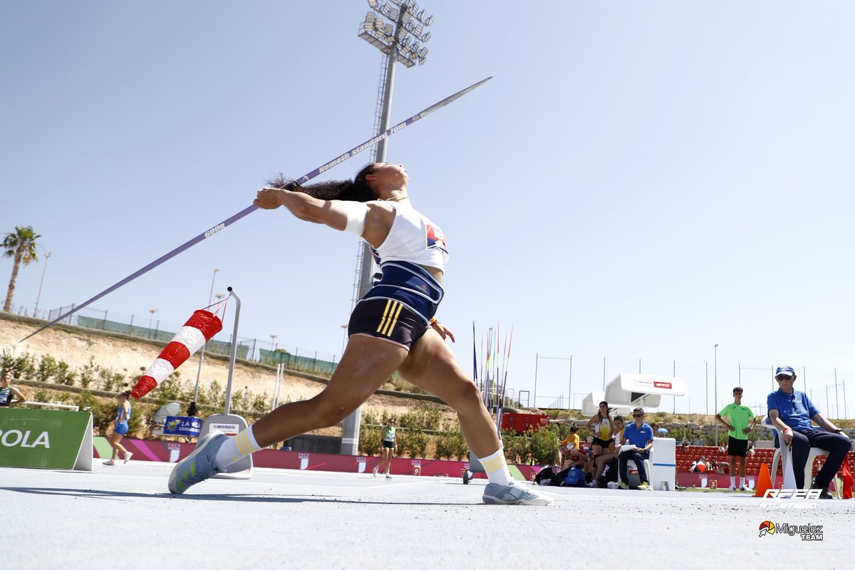 Jabalina 🚺#CEAtletismo 

1ª <a href="/YulenmisM/">Yulenmis Aguilar Martinez</a> 59.85 m

La líder nacional se estrena en el palmarés de esta prueba

📺 <a href="/teledeporte/">Teledeporte</a> 
📺 MULTIVIEW (concursos) bit.ly/3VOvE5o 
📊 bit.ly/4cmiIei