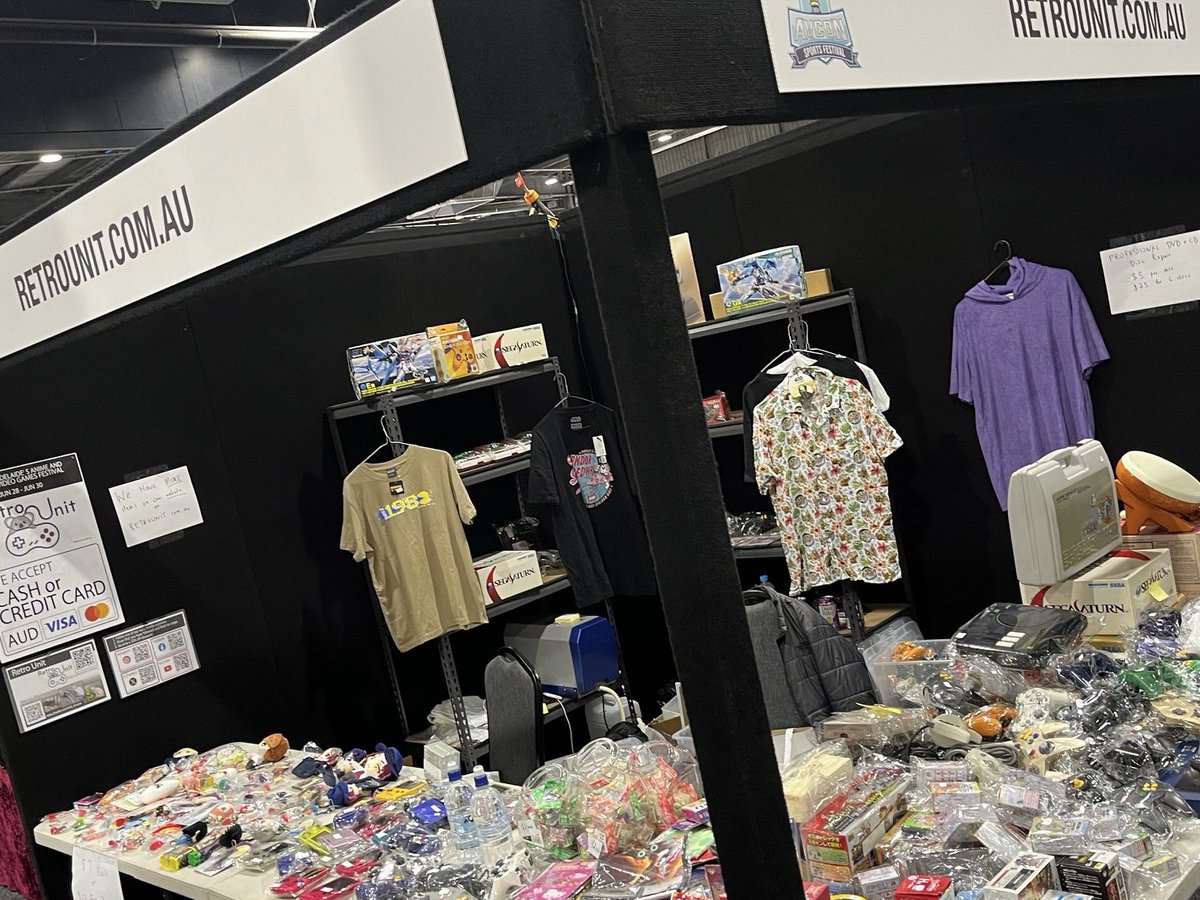 UnitRetro's tweet photo. Thank you for the exciting 3 days of AVCON๐๐โจ
We are grateful that so many people got to know Retro Unit and that we were able to interact with so many people๐๐๐
Please check the Retro Unit website for any items you may have missed out on๐ป๐น
#avcon #RetroUnit #Showground https://t.co/GDo8fqUJOZ