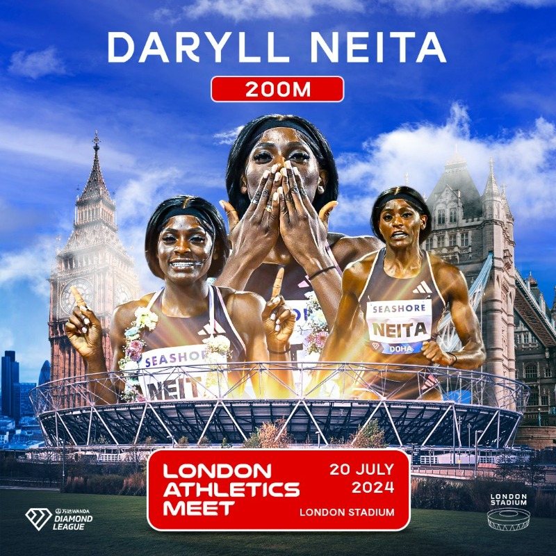 BritAthletics's tweet photo. Chance to win: the ultimate athletics experience at @London_DL!

2 tickets, exclusive access to restricted areas, a medal at the athletes' hotel and access to the warm-up track 😍

All in support of the Lloyd Cowan Bursary &amp; Ron Pickering Memorial Fund 👇