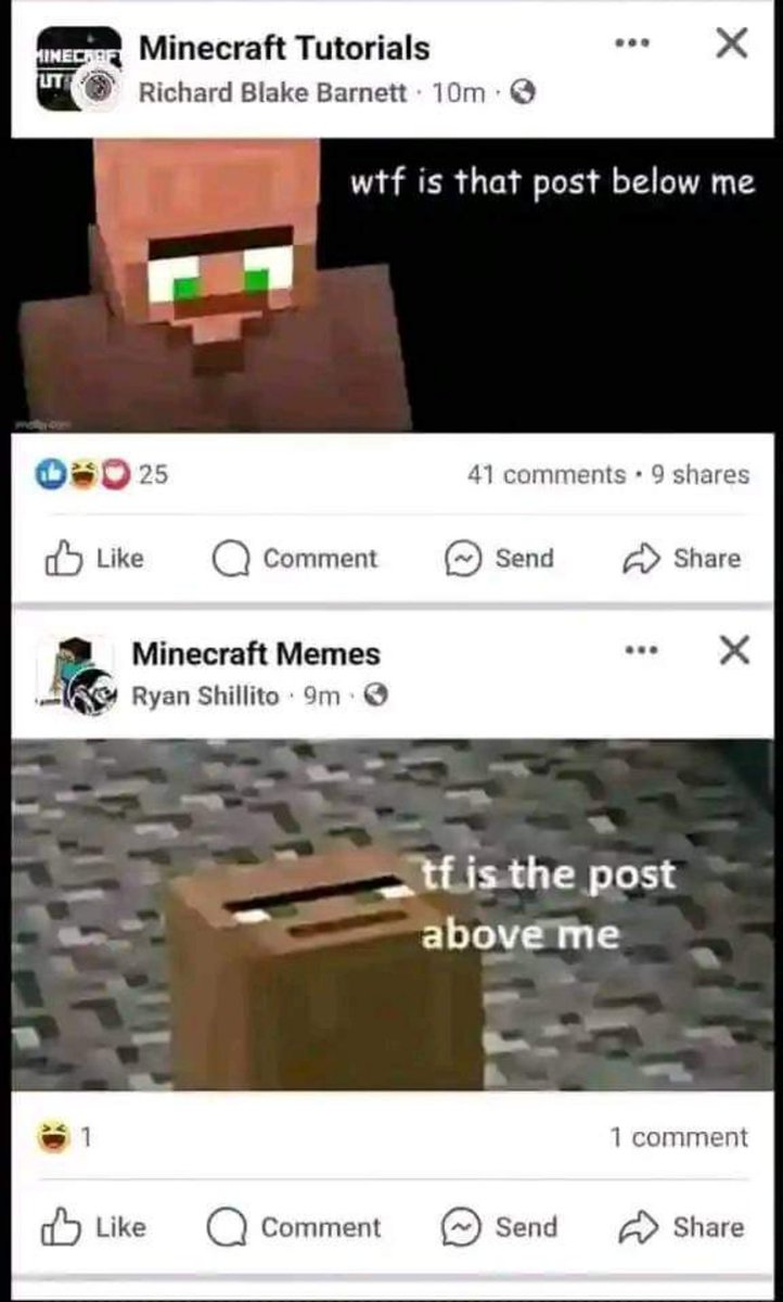 Minecraft Memes ⛏️ tweet media