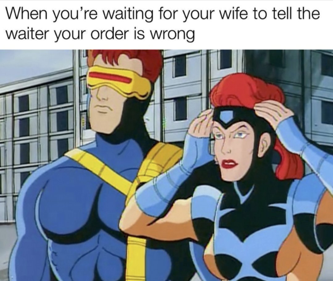 PunkerDuckie's tweet photo. You tell em' honey.
#xmen97 #xmen #xmencomics #xmentas97 #justiceforgambit #xmenmemes #xmenmeme #xmentas #xmentheanimatedseries #cyclops #jeangrey #marriage #notwhatiordered https://t.co/vswcbdZAJX
