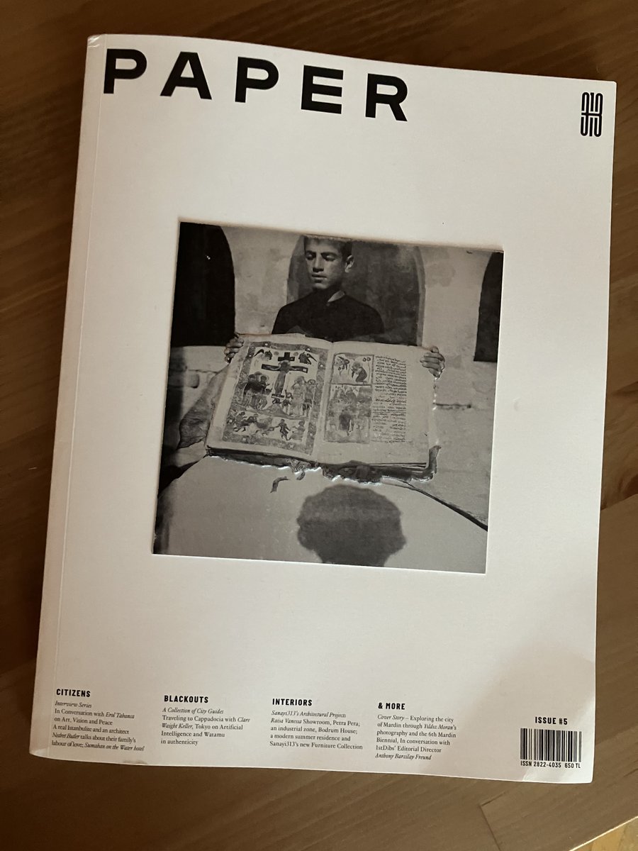 hannahluci's tweet image. Just received the latest issue of the new(ish) Istanbul-based magazine Paper, and it is utterly gorgeous #longliveprint