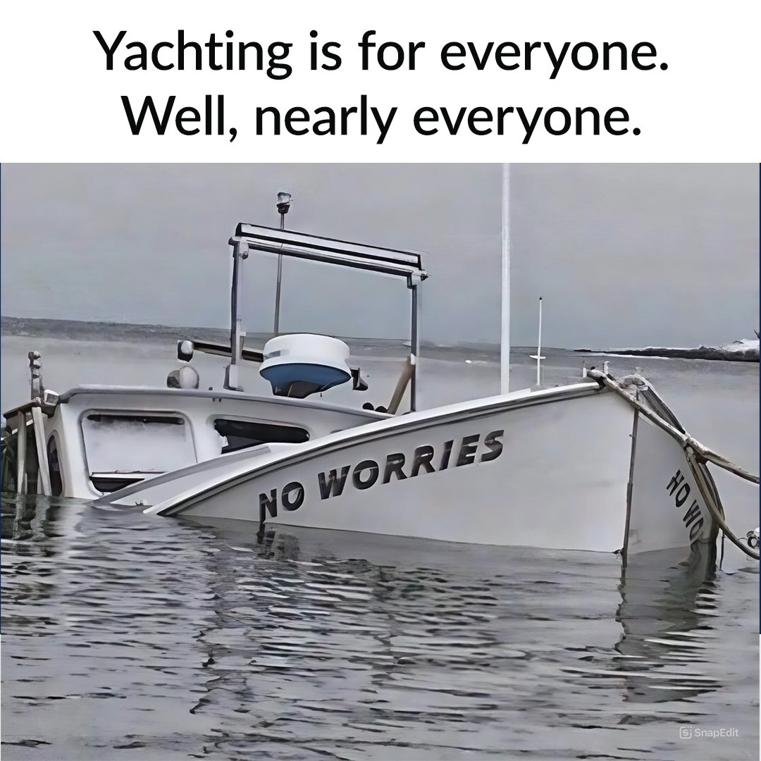 The boat's owner's still a GOAT
