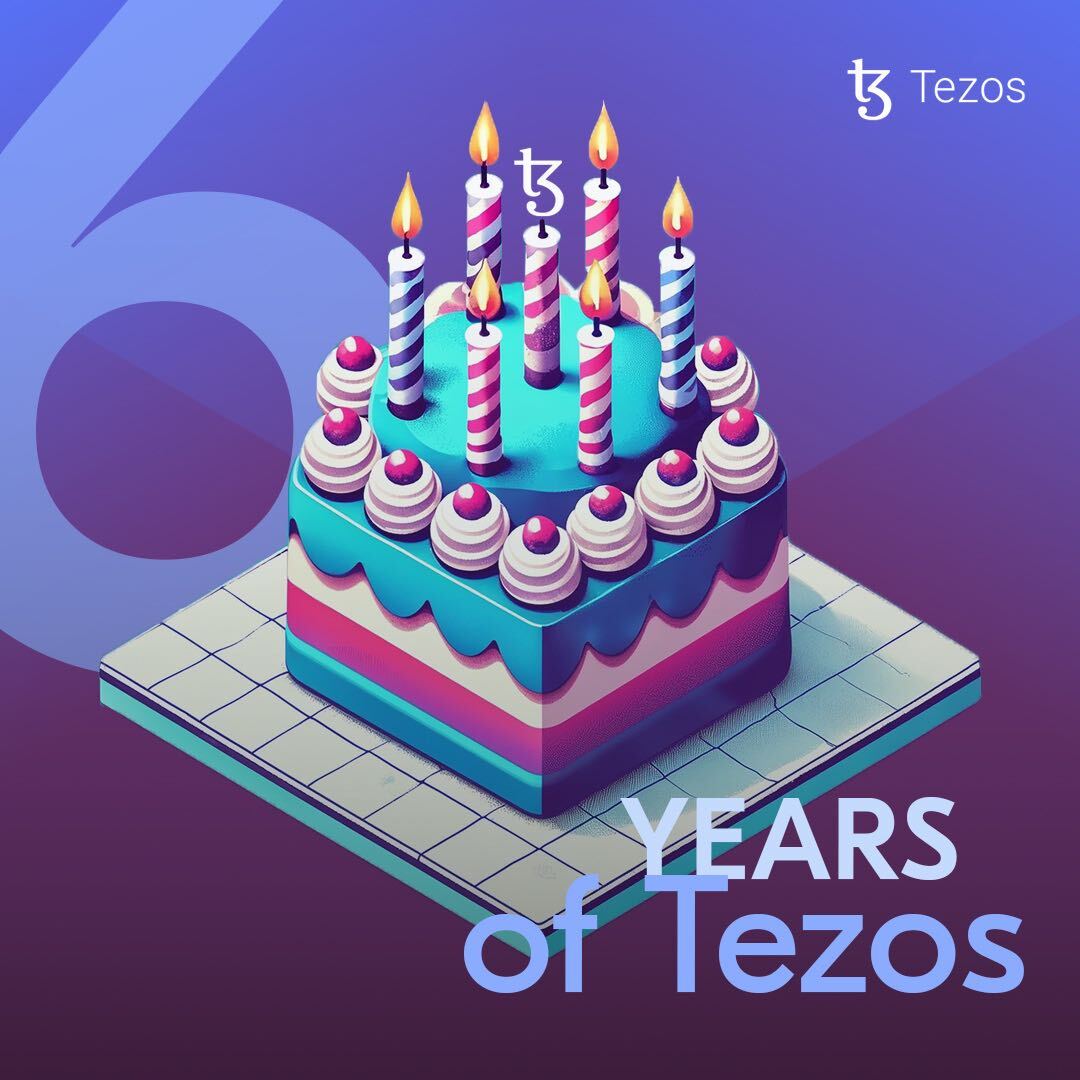 Today marks 6 years of #Tezos on mainnet! 🎉

🤖 16 Upgrades
⛓  ~6M+ Blocks
🦾 230M+ Transactions
💥 #TezosX revealed

It’s been an amazing journey so far. Check out what the next few years ahead could look like here 👉 spotlight.tezos.com/tezos-x/index.… 🎉