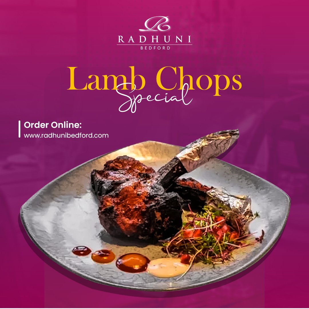 Enjoy our Lamb Chops Special for just £7.95! 😋🍴

Spicy lamb chops marinated in ginger, garlic, yoghurt, homemade pickle, and chilli. Char-grilled and served with a fresh salad. Order Online...👇
-
☎ 01234 272770
🌐 radhunibedford.com
-
-
#lambshops #radhunirestaurant