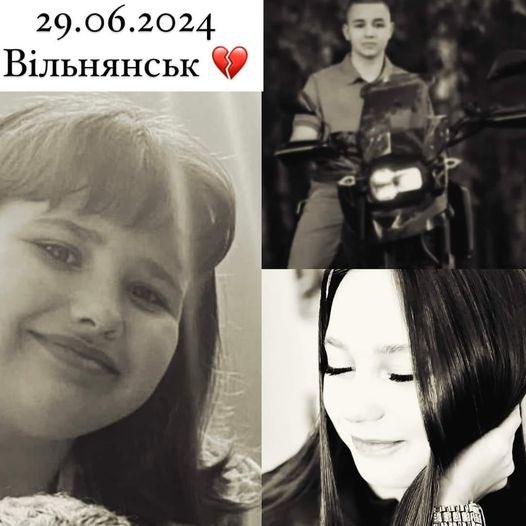 ESZaporizhzhia's tweet photo. 🕯️Діти, яких вчора вбили росіяни у Вільнянську:
Ілля 15 років, Карина 17 років, Дарина  10 років https://t.co/47LQZV1Ml0