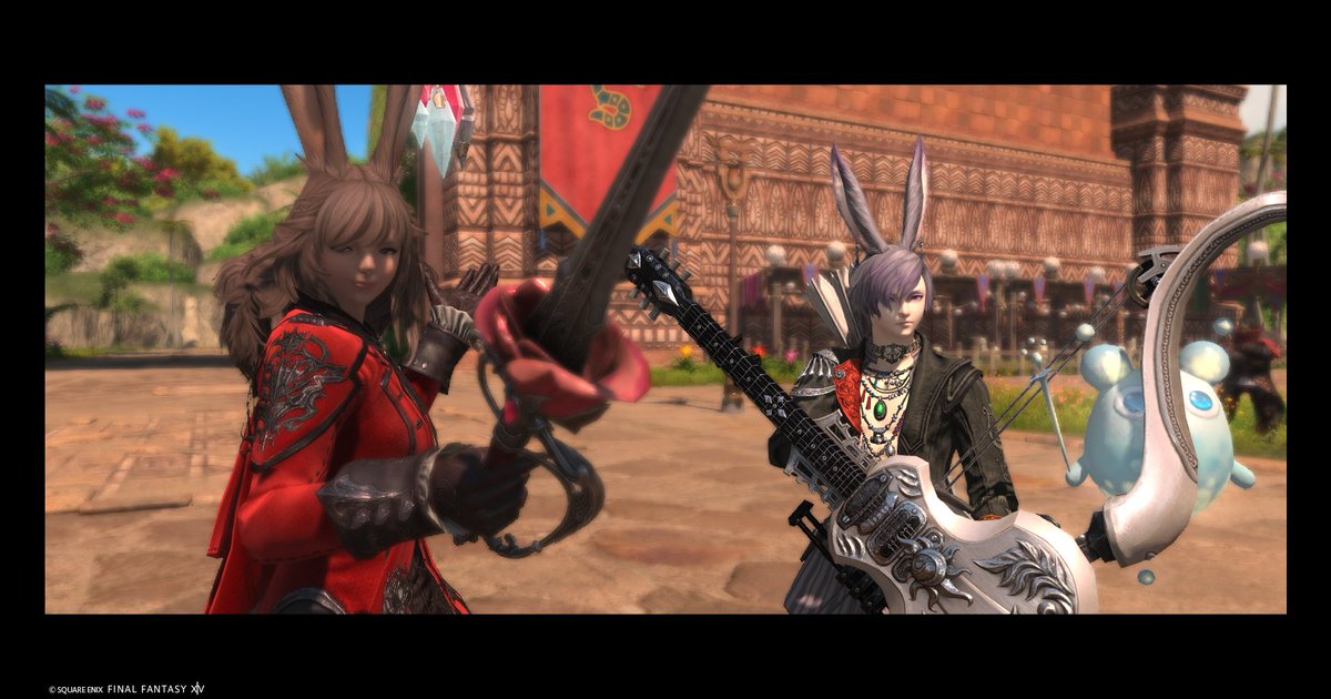 Euan_ff14's tweet photo. ギター武器 https://t.co/cVDOHUFfb8