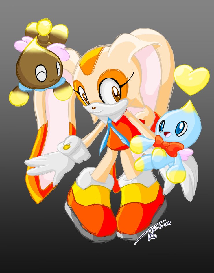 AmyRoseStudio's tweet image. Cream, Cheese and Chocola. Ilustración hecha en 2018.