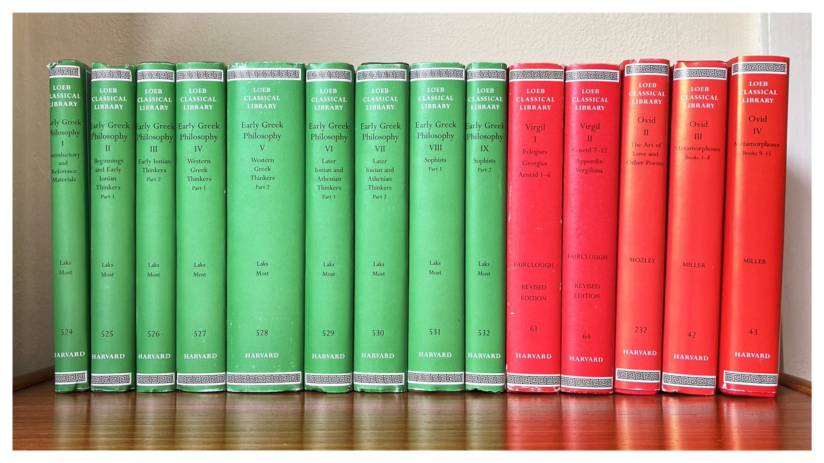 TheLittleTeaRex's tweet photo. They’re here and they’re beautiful 😍 Thank you so much to @AntigoneJournal for helping me expand my collection! 📚 

#LoebClassics #LoebClassicalLibrary #ItsAllGreekToMe #DearestGentleReader #bookworm #ItsAncientHistory #latin #greek🏺 https://t.co/96gtNRF2z6