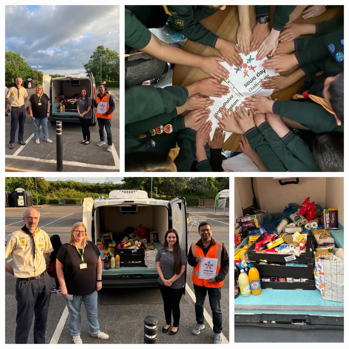 45th Cheltenham <a href="/scouts/">Scouts</a> Cubs group
have put a massive effort recently by collecting food items for those in need. It was an absolute privilege for <a href="/sewaday/">Sewa Day</a> volunteers to work with them and explaining principle of #VasudevaKutumbhkam (The whole world is my family!) #FeedCheltenham