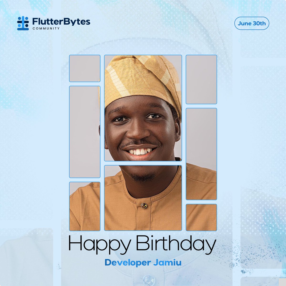 flutterbytes_c's tweet image. Happiest birthday to an icon in the community @developerjamiu thanks for starting a platform that brought all of us together to do great things💙

Have a fun filled one 💙💙