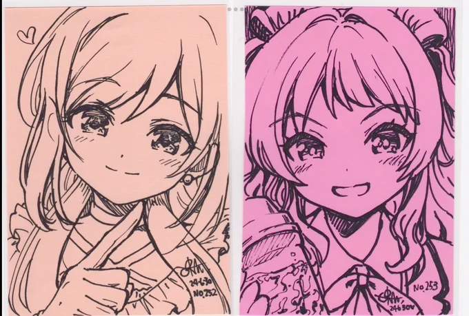 今日頒布した1000円イラストではこんな感じで学マスキャラも何枚か用意してました。あさり先生も大好き❤
清夏はスキャン時点でほくろ忘れてたので朝会場で描き足しました
#学マス #サンクリ 