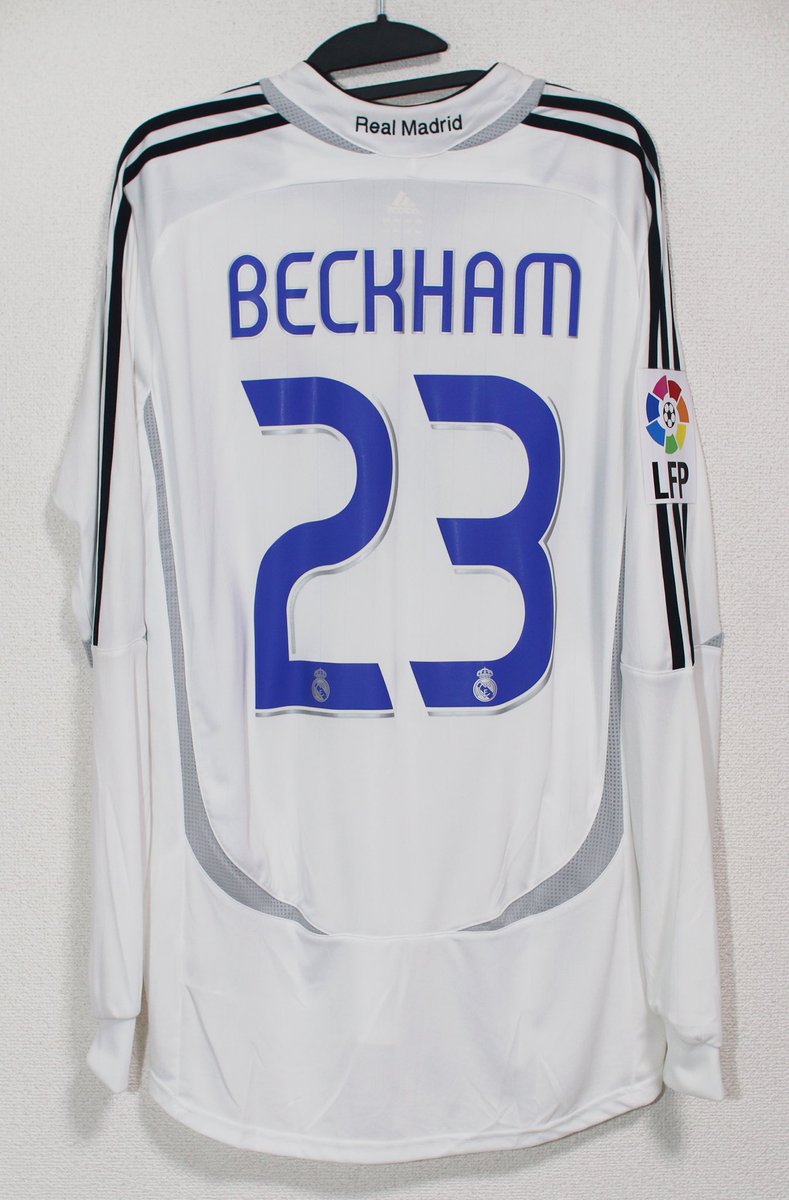 レアルマドリードベッカム長袖。長袖といえばベッカム。選手支給品です
