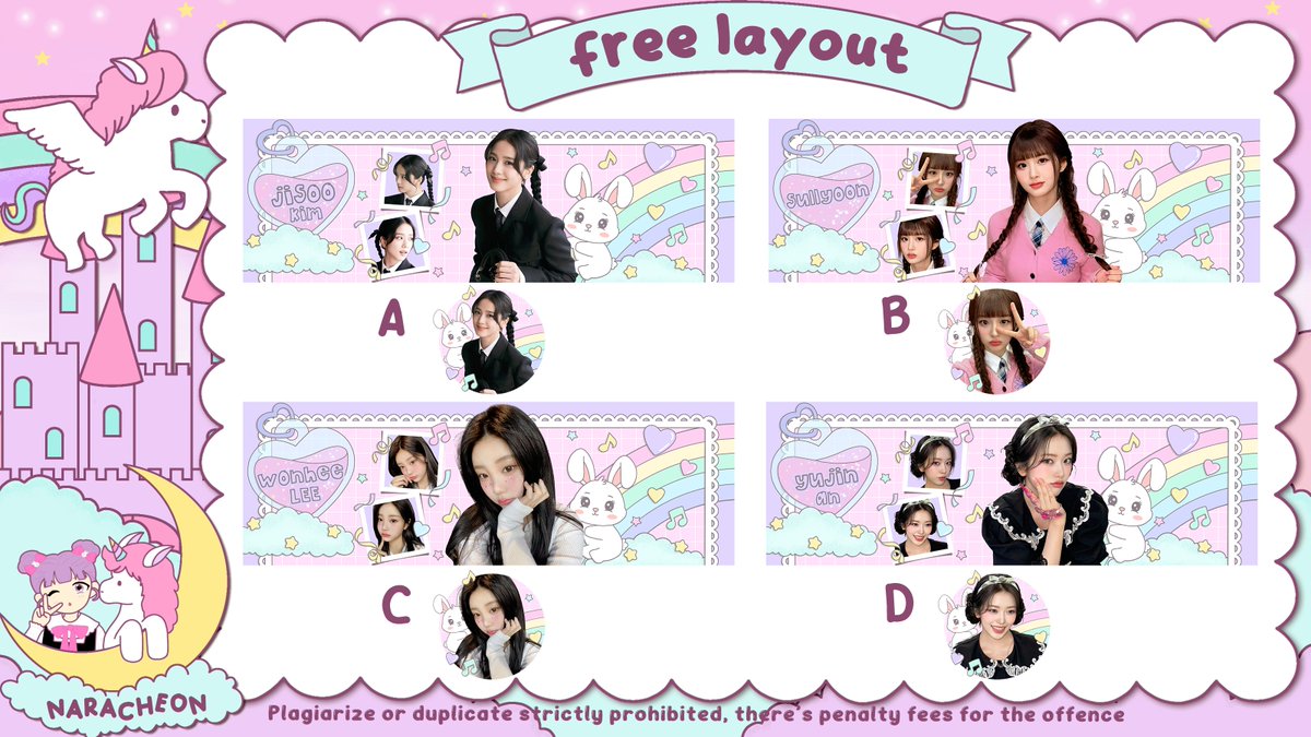 🐾 repost will be appreciated. thank you ♡

haloo.. nara mau bagiin 4 free layout nih. 
layoutnya bisa di claim lewat dm malam ini jam 20.00 wib

rules :
Ꮺ ָ࣪ ۰ tes dm dulu sebelum 19.50 wib
Ꮺ ָ࣪ ۰ 1 orang 1 layout
Ꮺ ָ࣪ ۰ claim dm dgn format : 🦄 + ( code layout )

 #zonauang