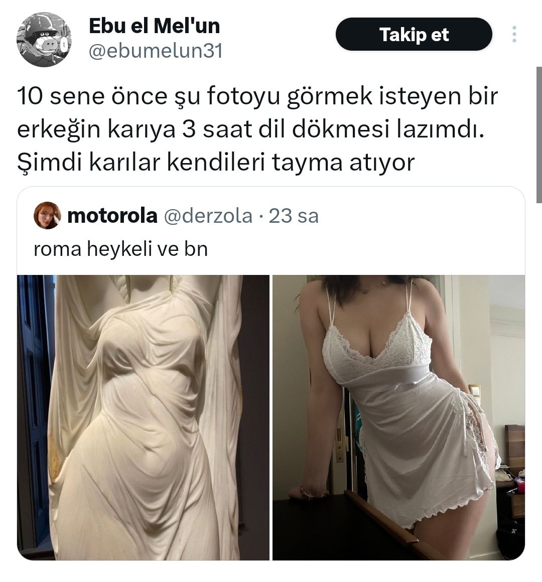 Milyonlarca selfie, nude, erotik fotoğraf... Bir DM uzaklığında buluşma planları. Yanıt gelme süresi en fazla 5 dk. Gelmediyse next :)

Hepsi birbirinin muadili, benzeri, ikâmesi ya da taklidi milyonlarca kadın ve erkek bedeni. Ama hiçbirinde aşk yok. İkâmesiz, derin, estetik bir
