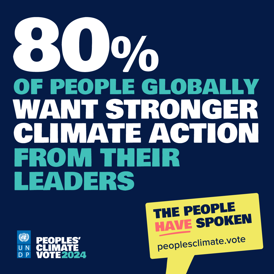 NEWS: The world’s largest standalone climate survey has revealed that a majority people across the world support:

🌿 ​ MORE action on nature
⛈️​  MORE protection for people from extreme weather events
✏️ ​ MORE climate education in schools

Explore now: peoplesclimate.vote