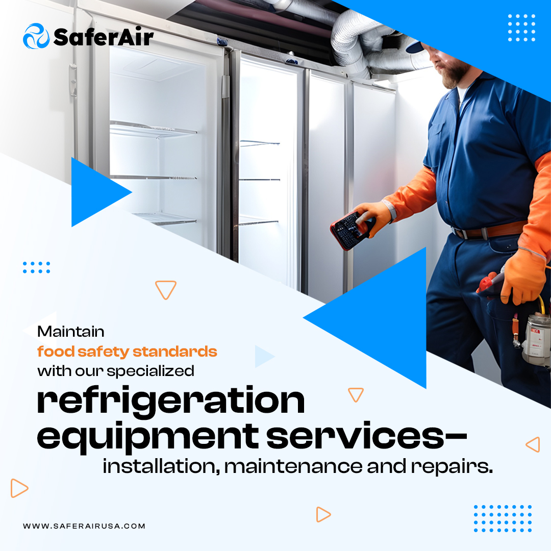 Saferairusa's tweet image. 15+ years of HVAC/R expertise ensuring food safety &amp;amp; efficiency. 

Contact us for installation, maintenance, &amp;amp; repairs:
📞 1-800-617-8917
📧 info@saferairusa.com
🌐 saferairusa.com

#refrigerationinstallation #hvacmaintenance #systemfailureprevention #saferairusa