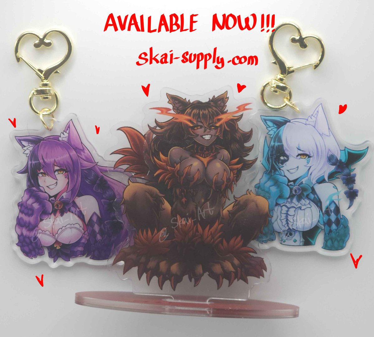 Skai_Art's tweet photo. Hellhound standees are back in stock!

Cheshire + Phantom Cheshire Charms also now available!

#魔物娘図鑑 #魔物娘図鑑二次 #monstergirlencylopedia https://t.co/jE7DcGVhK7