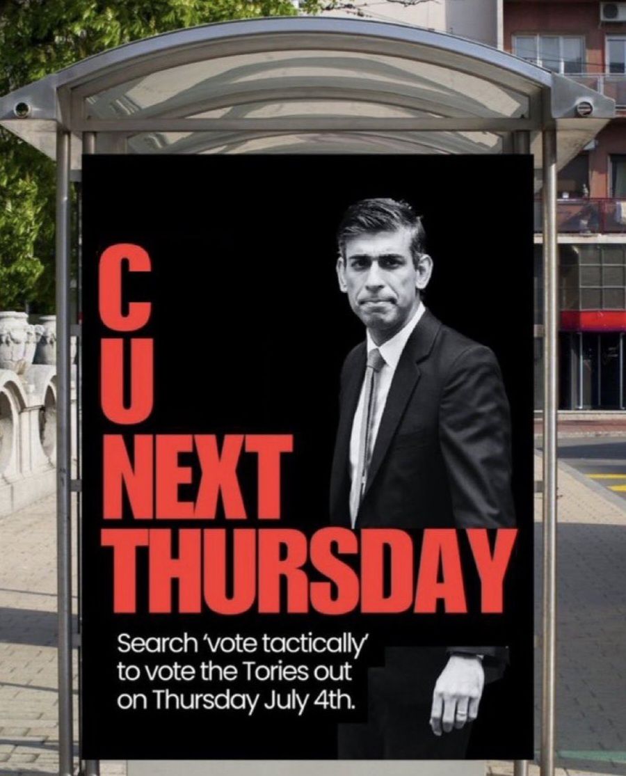 C U Next Thursday

 #Sunakered #NeverVoteTory #NeverVoteConservative #GTTO #GE2024 #GeneralElection2024 #VoteTactically #TacticalVoting #StopTheTories Fuck.TheTories.Vote