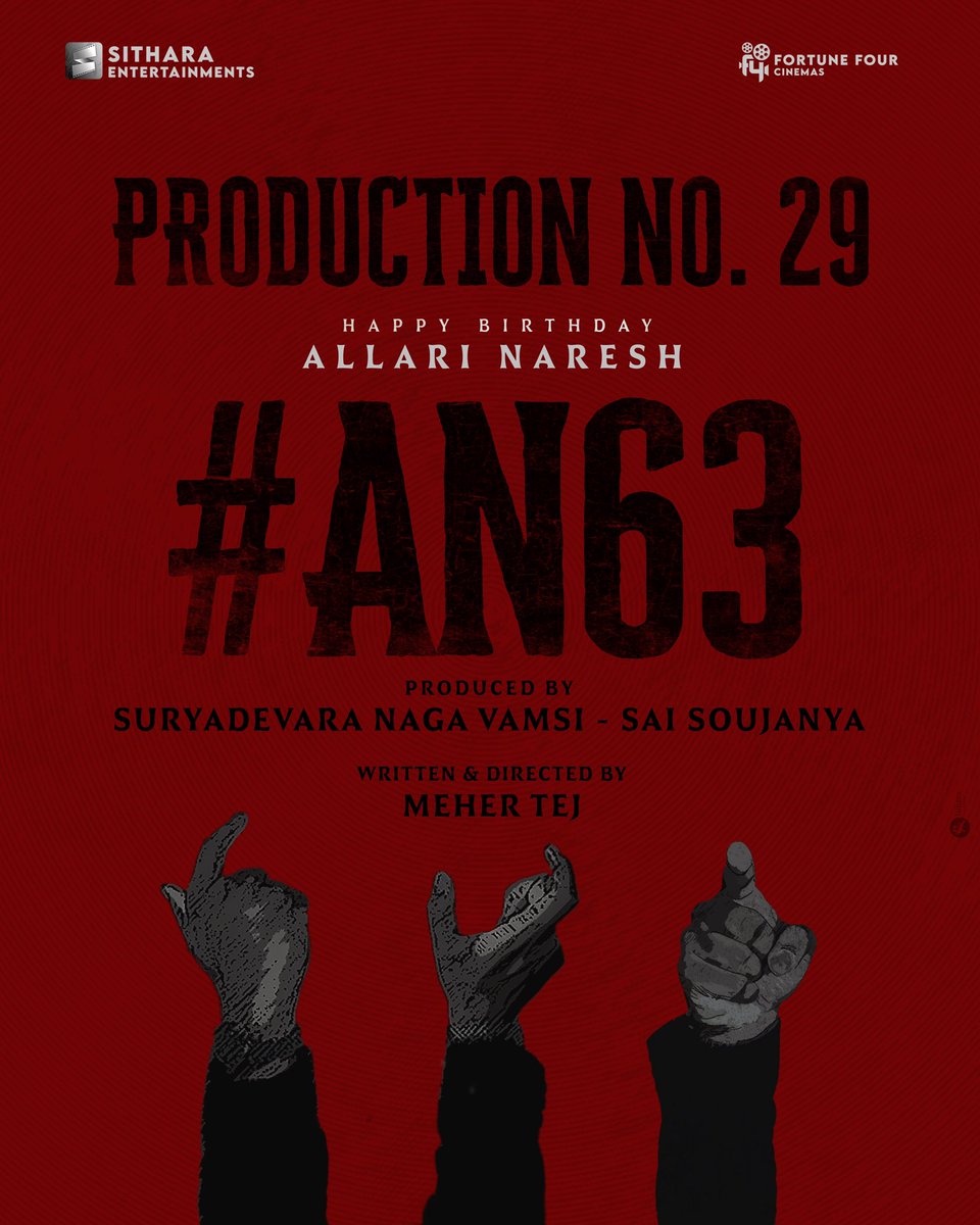 ItihasaC's tweet photo. Itihasa Story No. 4. Another milestone from Itihasa Collective. 

We are announcing our FOURTH project into production. This one is very special for all of us at Itihasa. Thanks to @SitharaEnts &amp; @allarinaresh gaaru. Happy birthday to you

Congrats to Meher Tej for his next one. https://t.co/gF3tAk2QH4