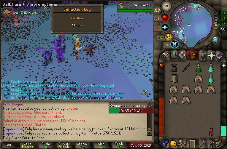 finley_rs's tweet image. #13 Skotos! #osrs #collectionlog #roadto1k