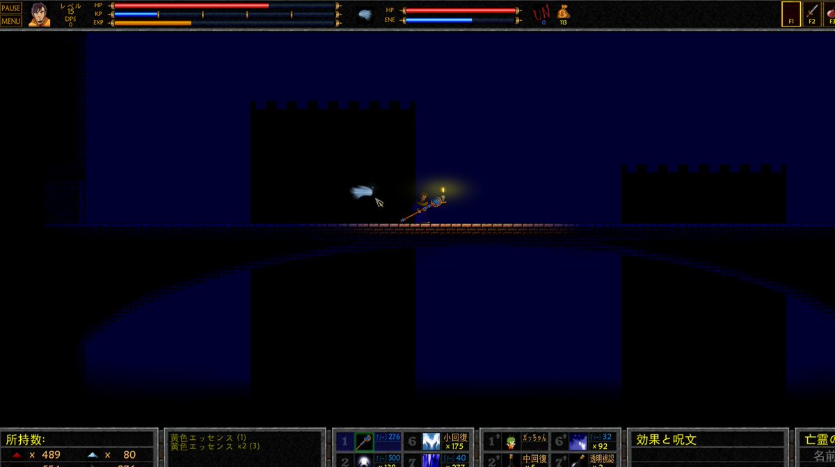 この先の橋はメガトンコインを持っていると落っこちてしまいます。 だから売りに戻る必要があったんですね。