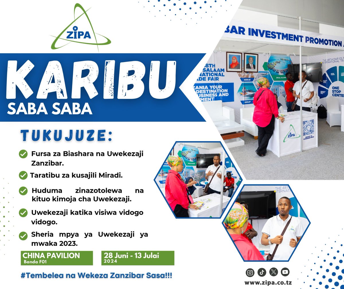 KARIBUNI TUWAHUDUMIE...........

#visitzanzibar 
#wekezazanzibar 
#investinzanzibar