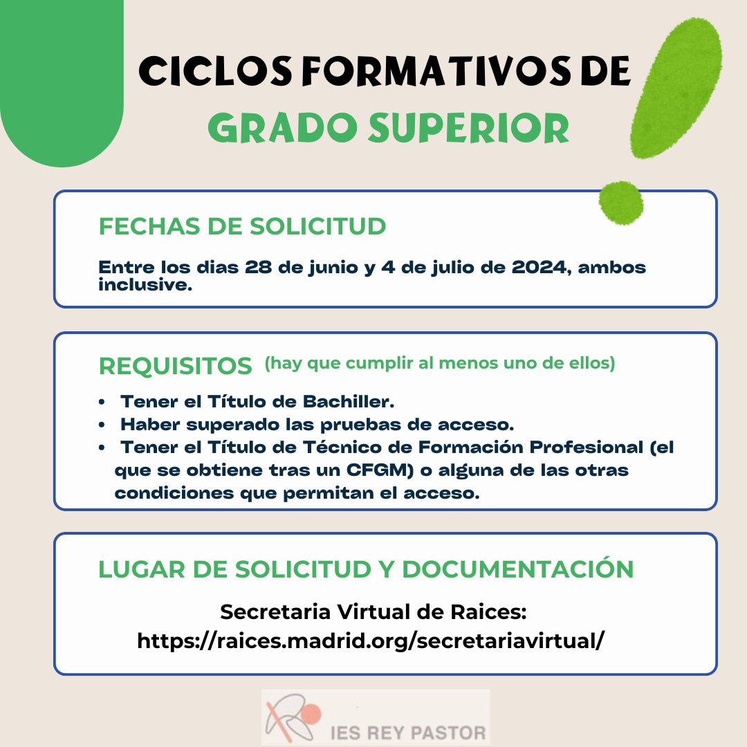 IES Rey Pastor- Madrid tweet media