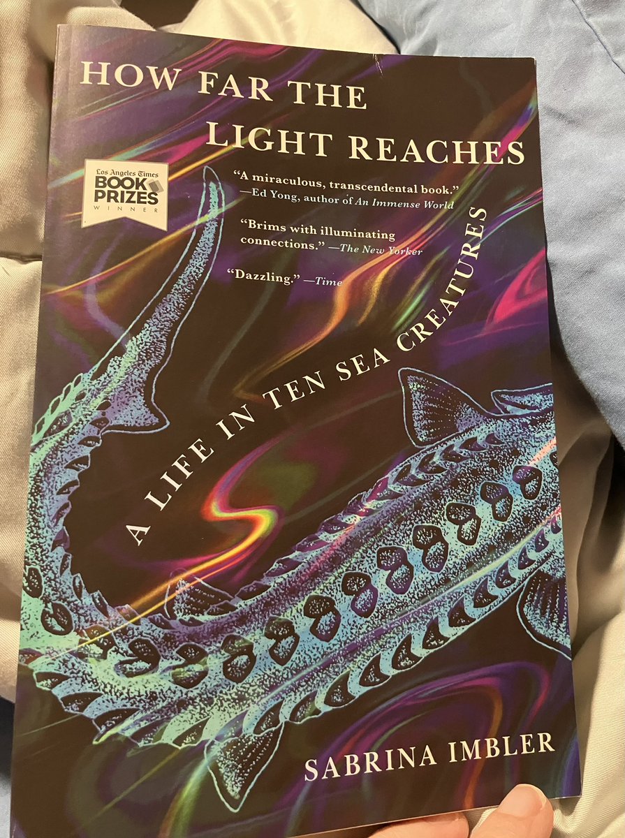 lisagrimesva's tweet photo. A dumped goldfish has no model for what a different and better life might look like, but it finds it anyway.

#SundaySentence from How Far the Light Reaches: A Life in Ten Sea Creatures by Sabrina Imbler https://t.co/GdPSSrLBWU